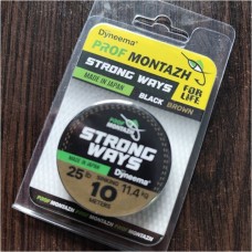 Повідковий матеріал Prof Montazh Strong Ways 25Lb 10м Black Brown